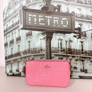 Coach CC227 Nolita 19 In Signature Leather With Heart Charm IN Pink